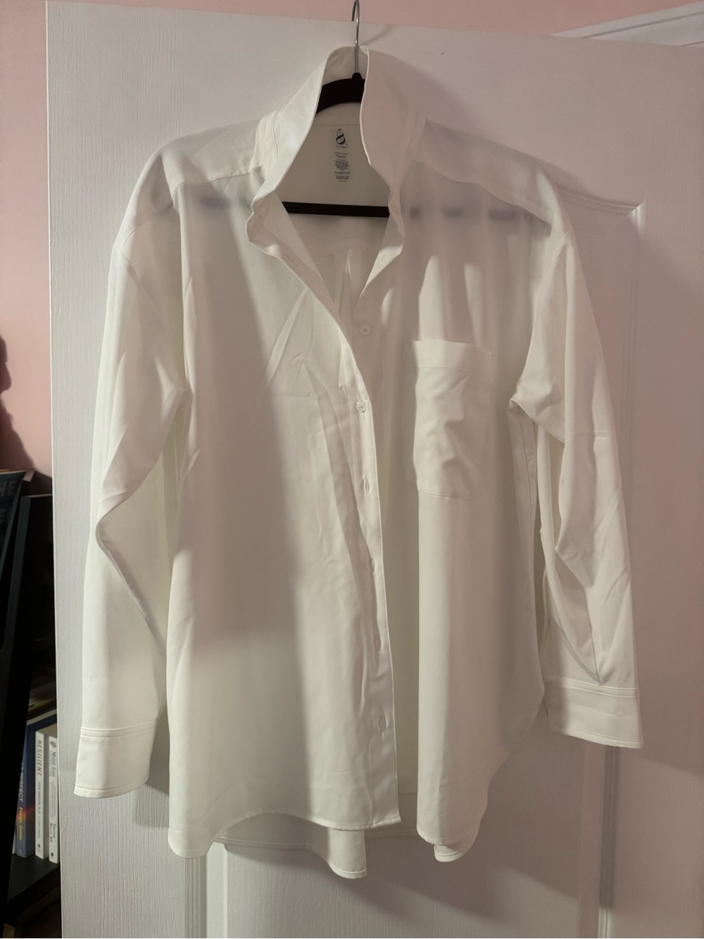 LOFT White Women's Button-Down Shirt